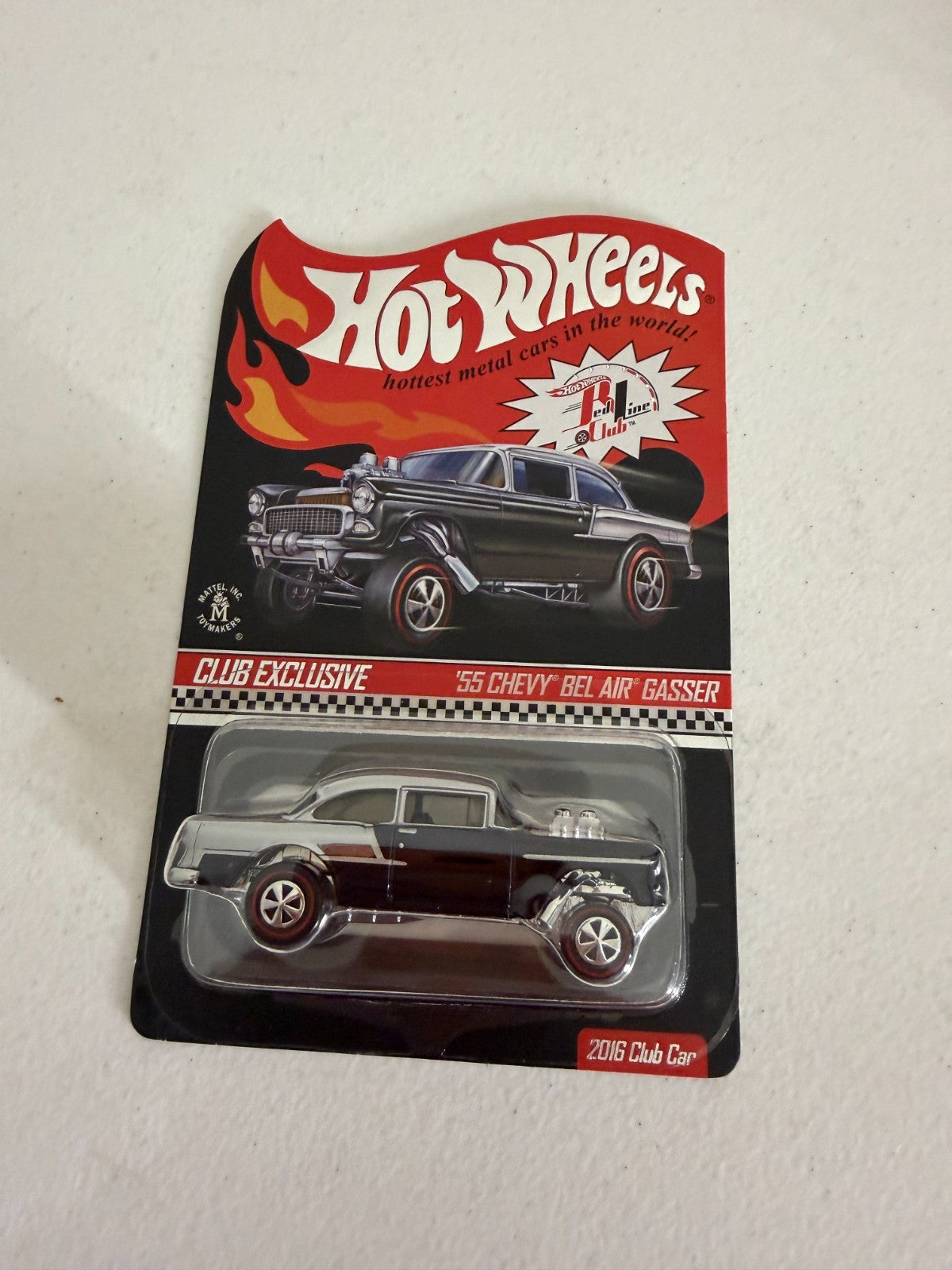 Hot Wheels RLC Club Exclusive '55 Chevy Bel Air Gasser Black #1611/300