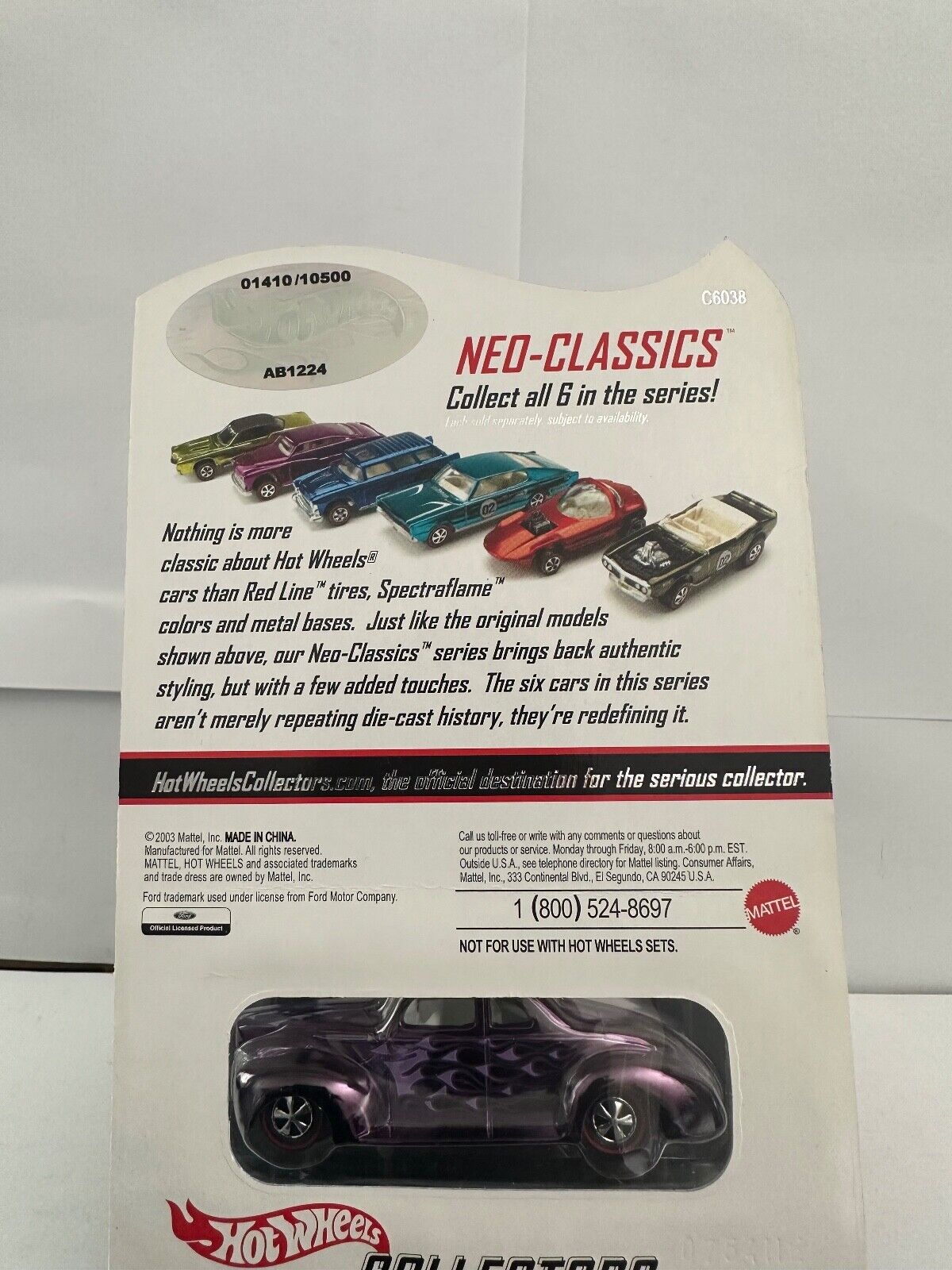 Hot Wheels RLC Neo Classics Series 3 '40 Ford Purple 01410/10500  L61