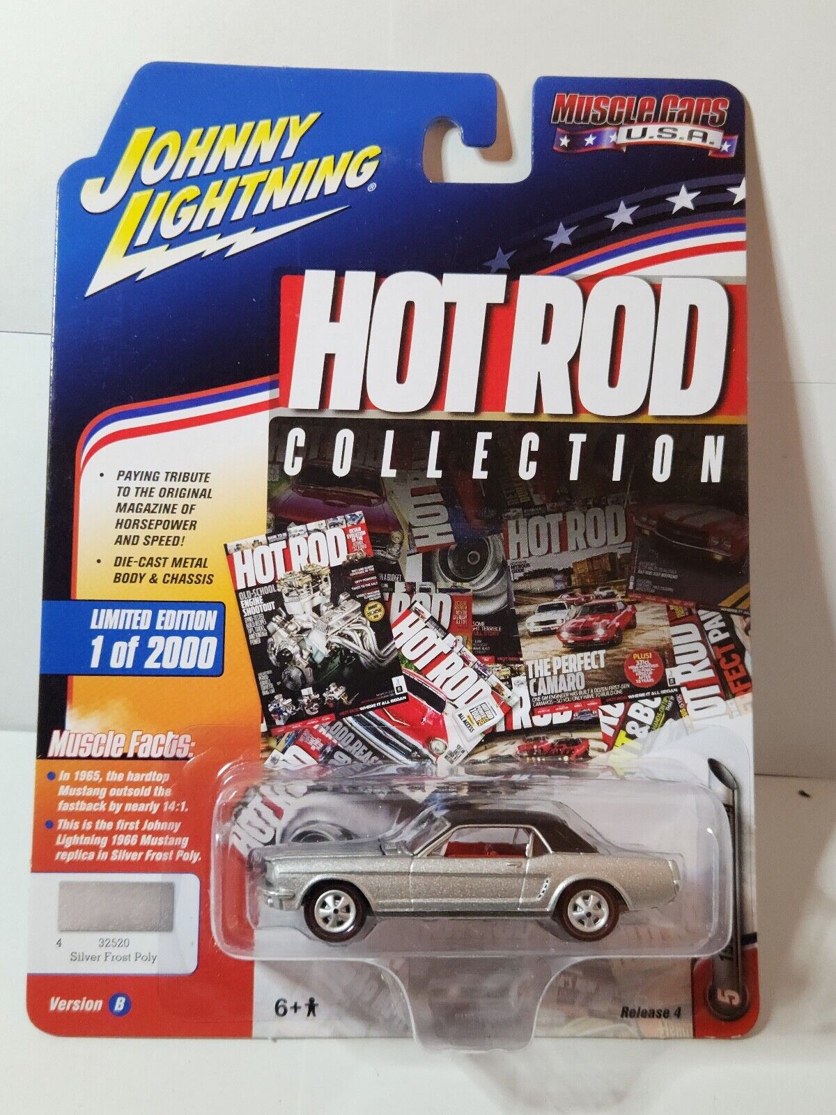 Johnny Lightning Muscle Cars U.S.A Hot Rod Collection 1966 Ford Mustang K98
