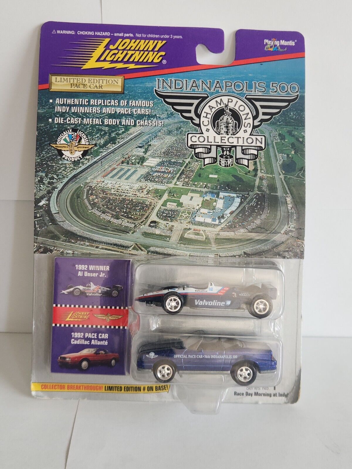 Johnny Lightning Indianapolis 500 1992 Winner AI Unser Jr / 1992 Pace Car L26