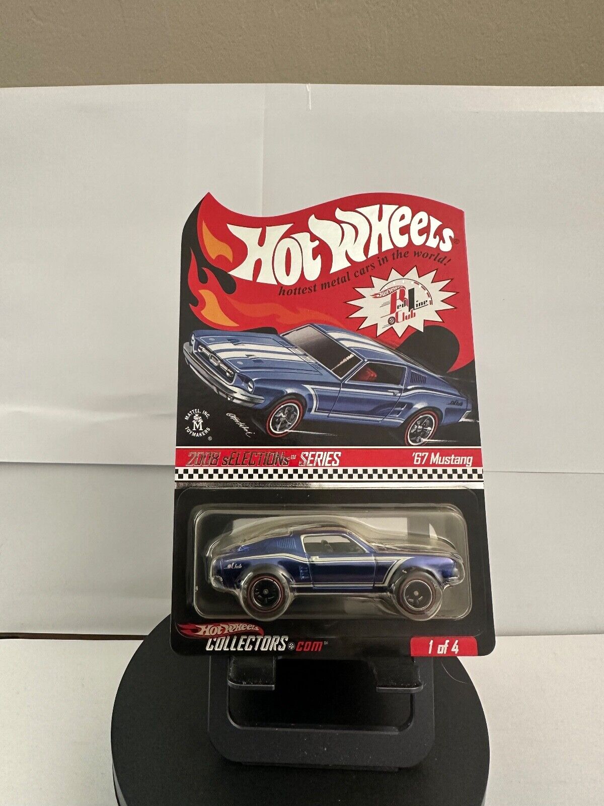 Hot Wheels Red Line Club 2008 sELECTIONs Series '67 Mustang Blue #1393/7897 L62