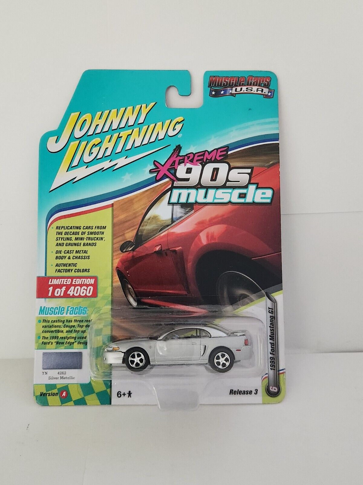 Johnny Lightning Xtreme 90s Muskel 1999 Ford MUSTANG Gt 6 L30