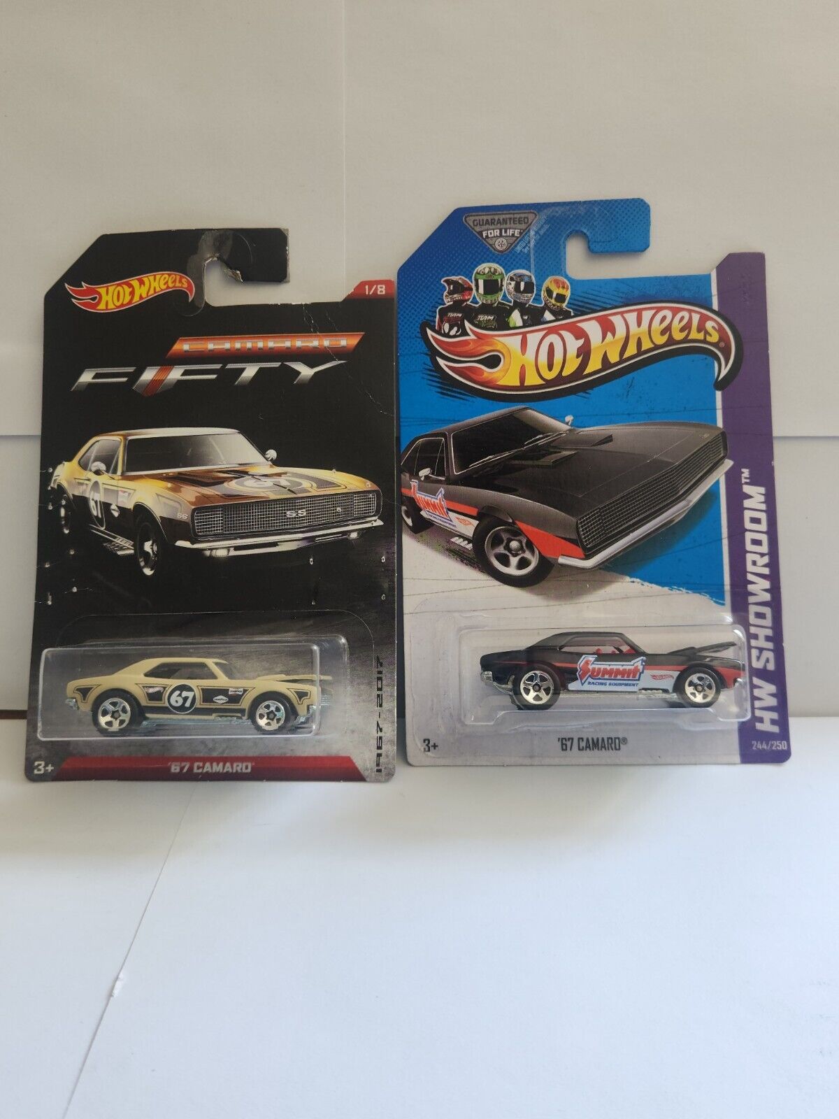 Hot Wheels Lot 2x '67 Camaro Fifty / '67 Camaro HW Showroom L64