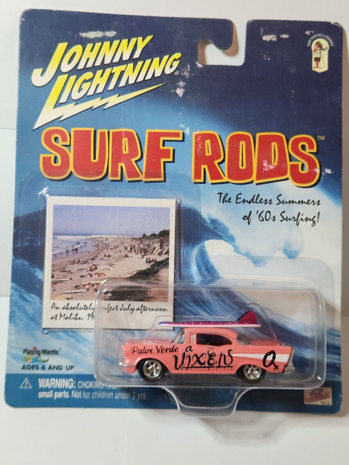 Johnny Lightning 2006 Surf Rods '57 Pink Chevy Palos Verde Vixens K98