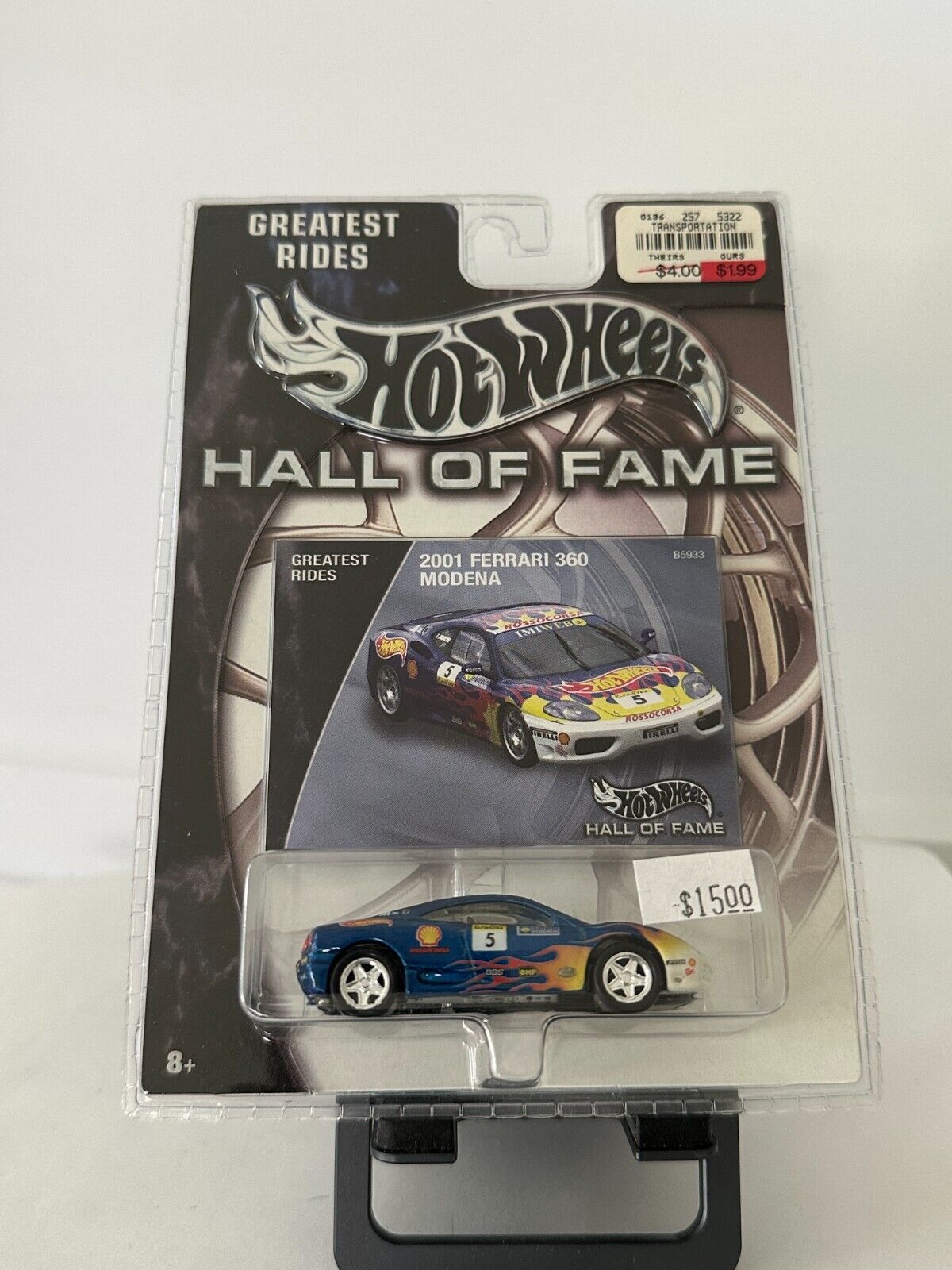 Hot Wheels Hall of Fame Greatest Rides 2001 Ferrari 360 Modena L74