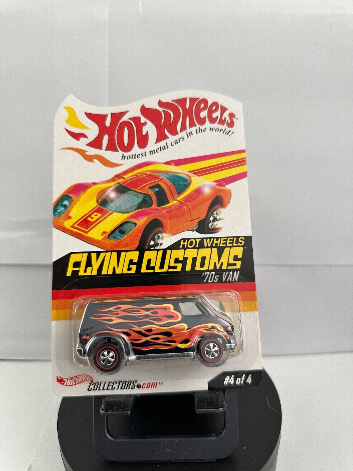 Hot Wheels Red Line Club Flying Customs '70s Van Blue With Flames #2914  L63