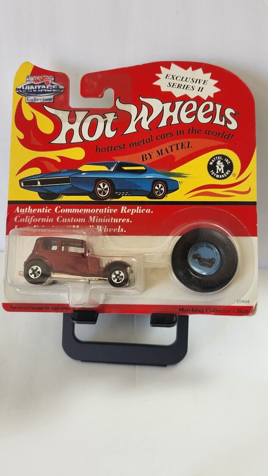 Hot Wheels Vintage Collection Ford Vicky Matching Collector's Button K89