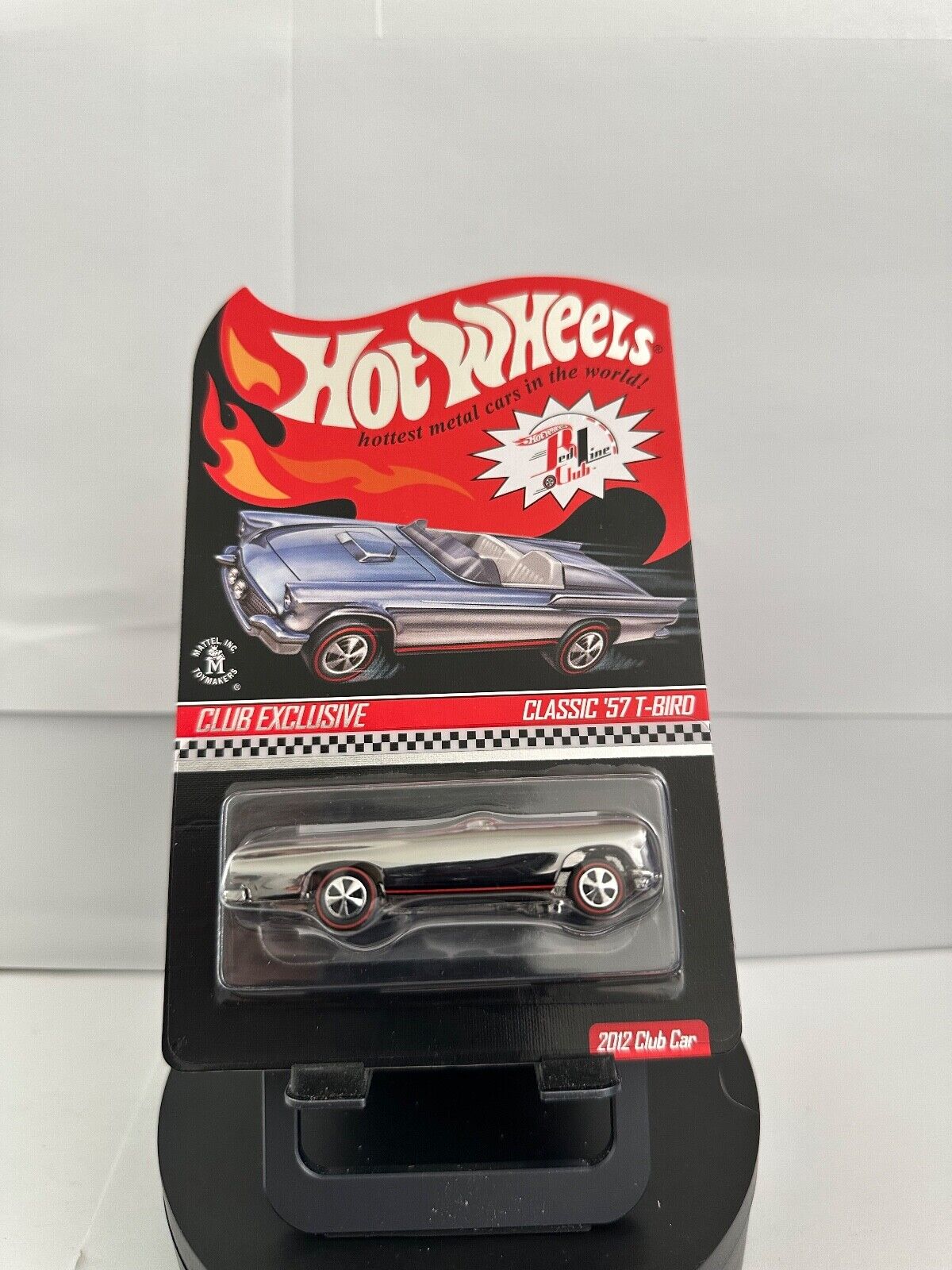 Hot Wheels RLC 2012 Club Exclusive Classic '57 T-Bird Chrome #1179  L63