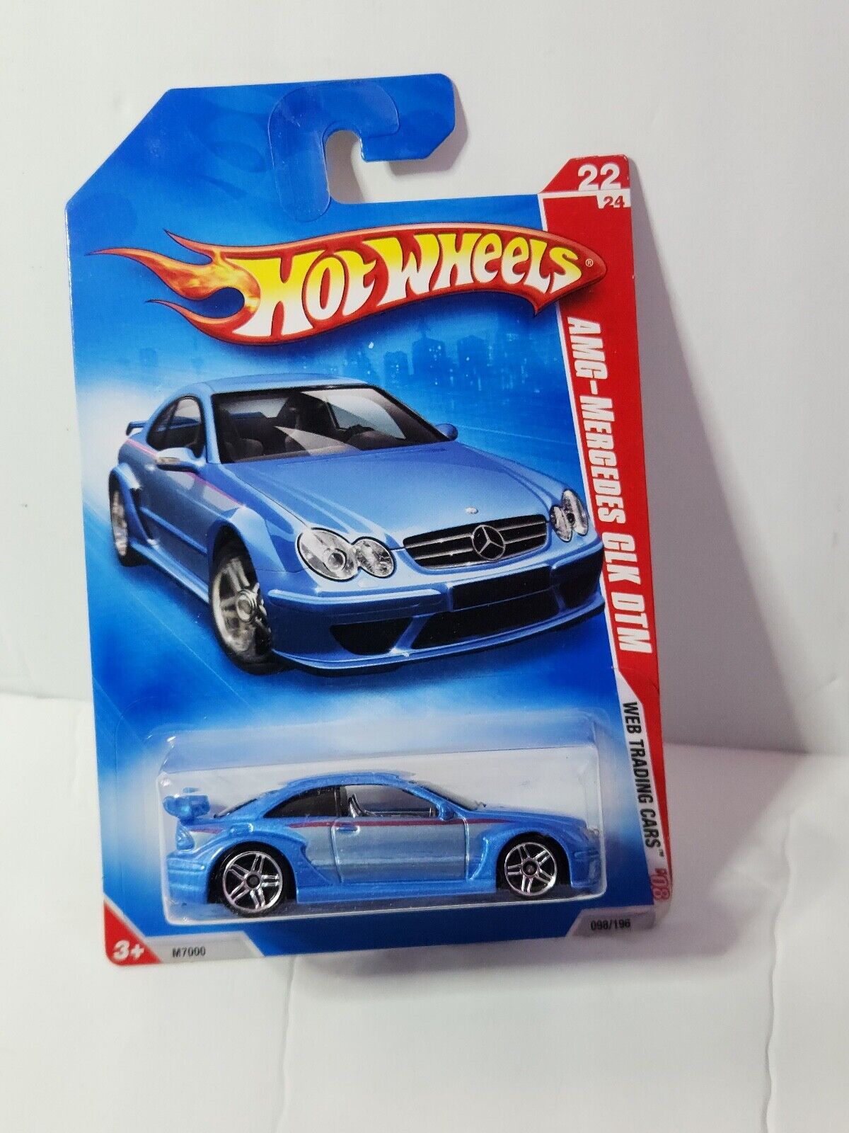 Hot Wheels AMG-Mercedes CLK-DTM Blue Web Trading Cars #22/24 K84