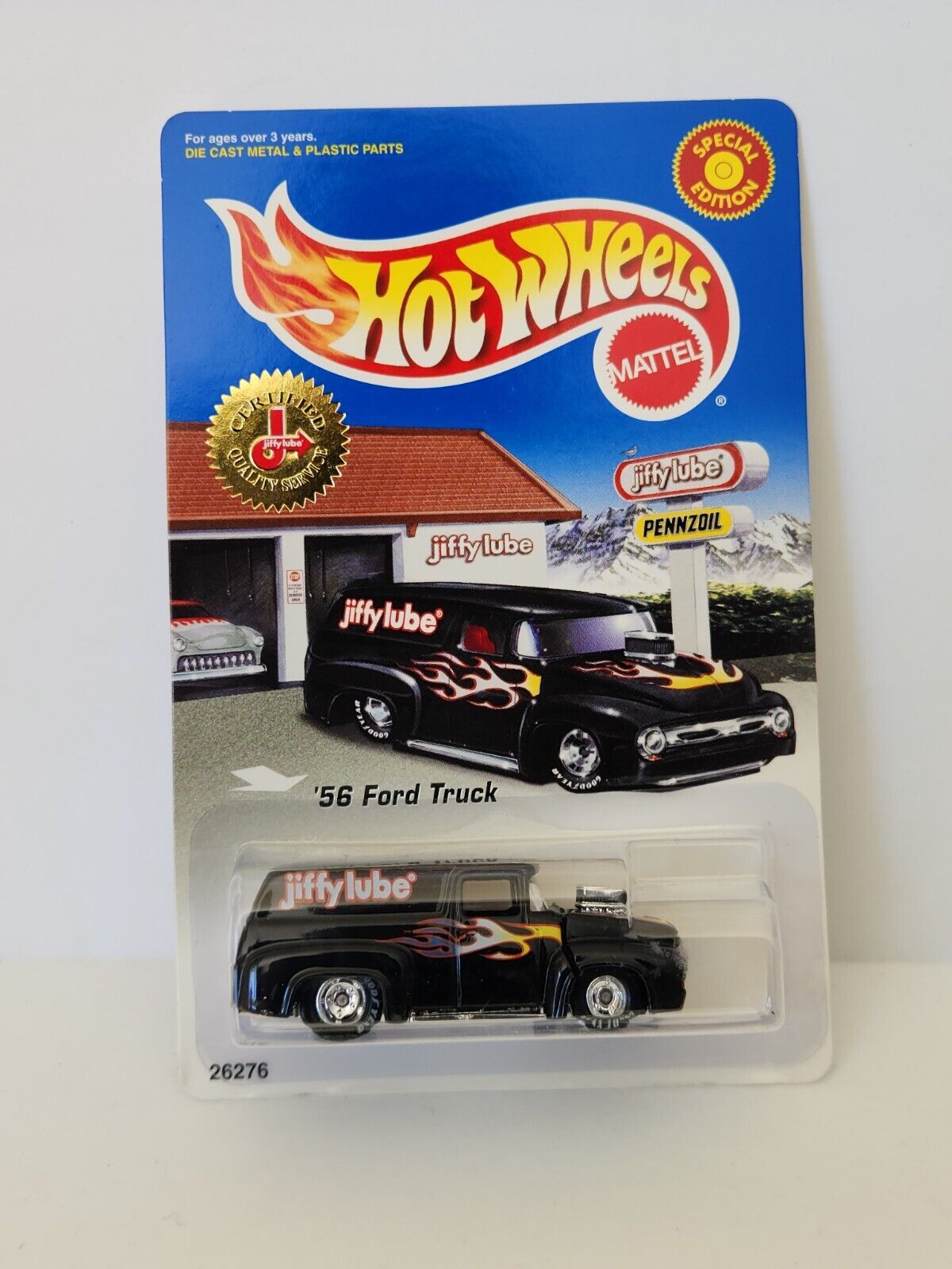 Hot Wheels Jiffy Lube '56 Ford Truck Special Edition Real Riders K46