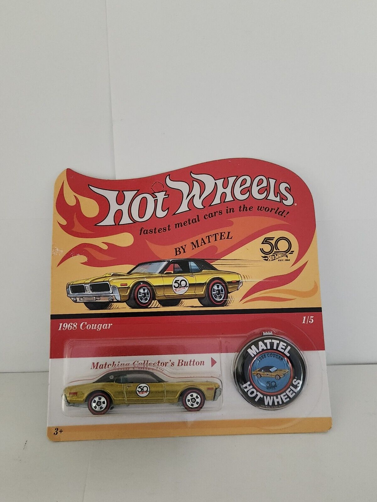 Hot Wheels Mattel 1968 Cougar #1/5 50th Anniversary L30