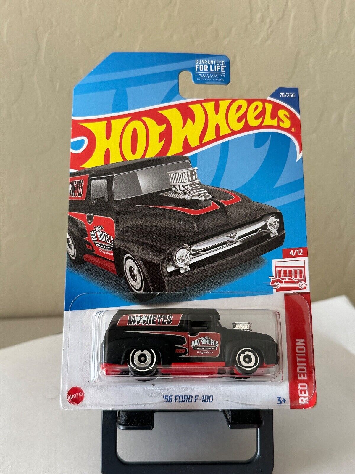 2022 Hot Wheels Target Red Edition '56 Ford F-100 Black #76 L70