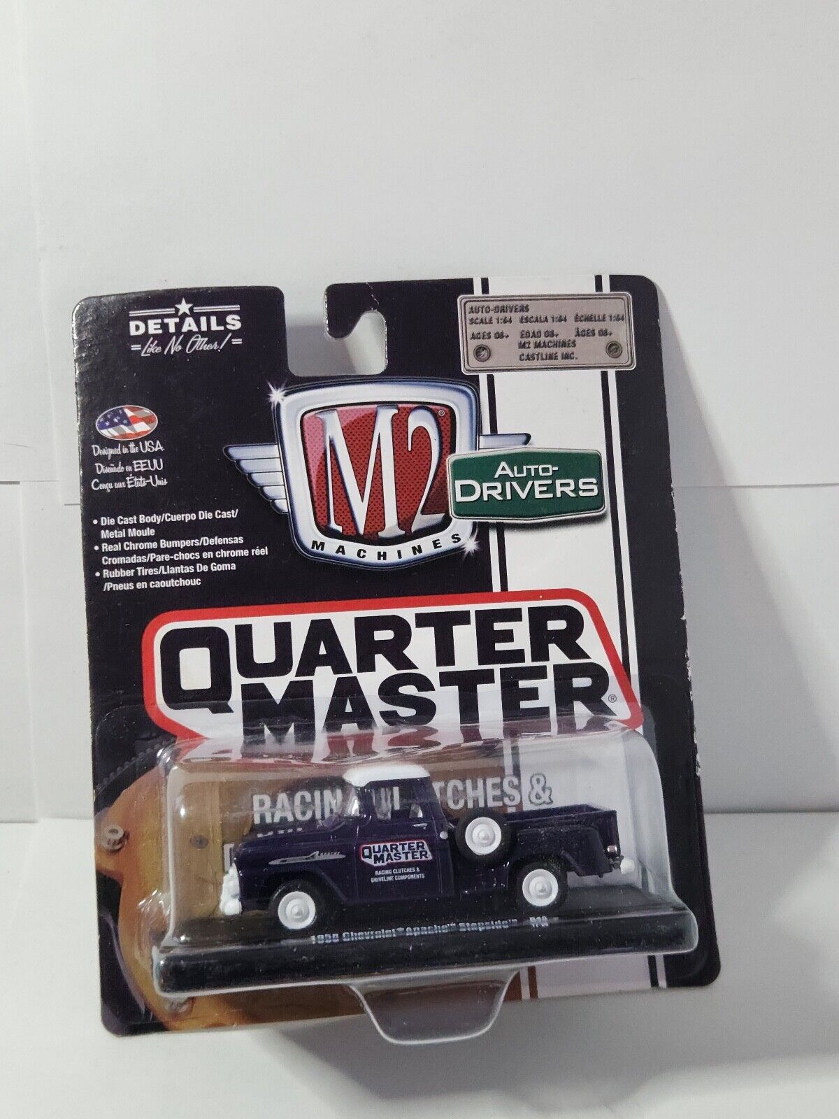 M2 Machines Quarter Master 1958 Chevrolet Apache Stepside R48 17-56 L21