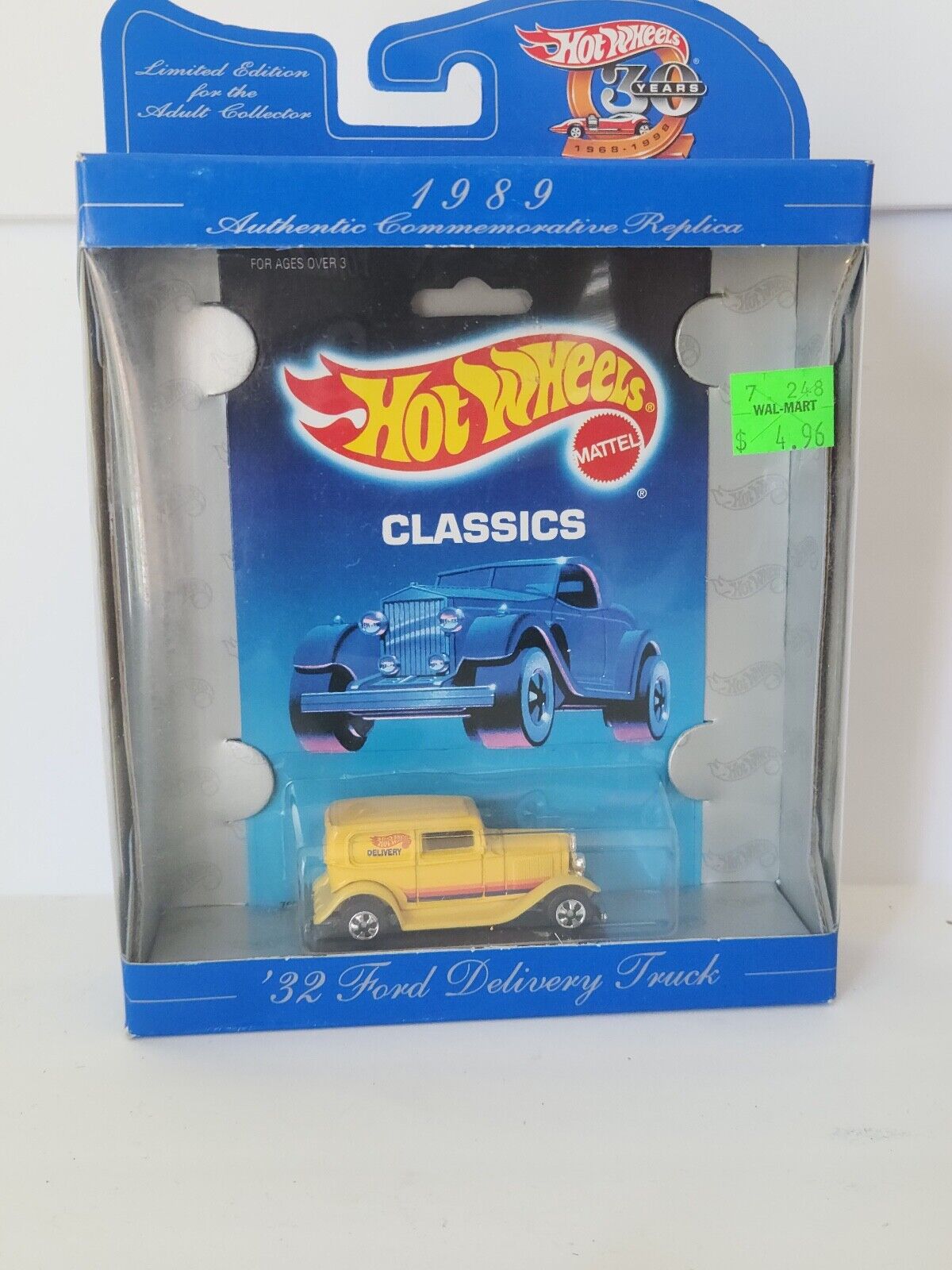 Hot Wheels 1989 Classics 32 Ford Delivery Yellow #7672  K30