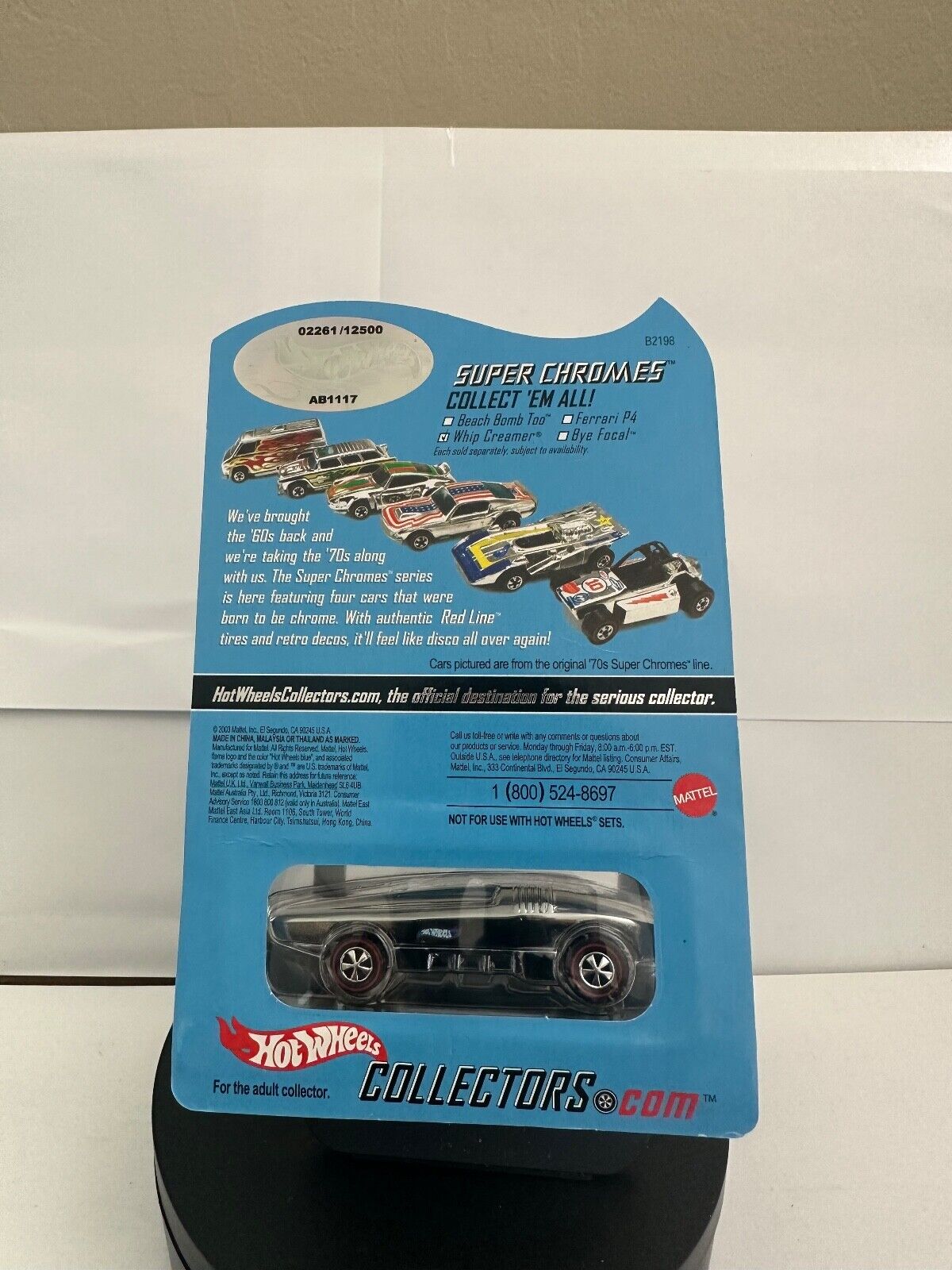 Hot Wheels Redline Club Exclusive Super Chromes Whip Creamer #2201  L62