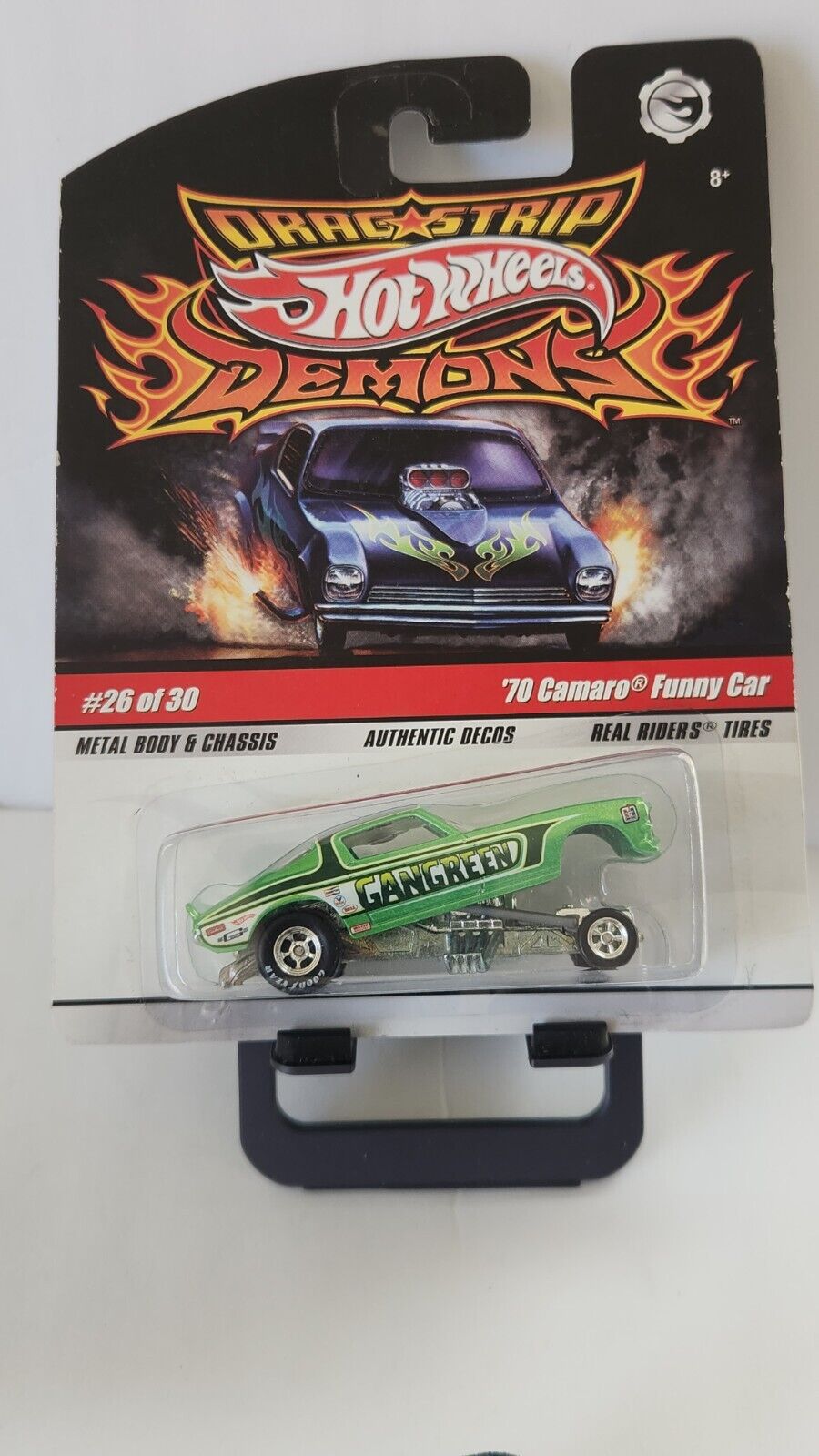 Hot Wheels Drag Strip Demons '70 Camaro Funny Car #26/30 Real Riders K89