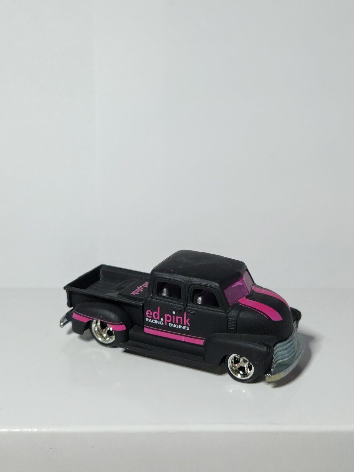 Hot Wheels Delivery '50s Chevy Truck Ed Pink Black Real Riders Loose Cars LC85