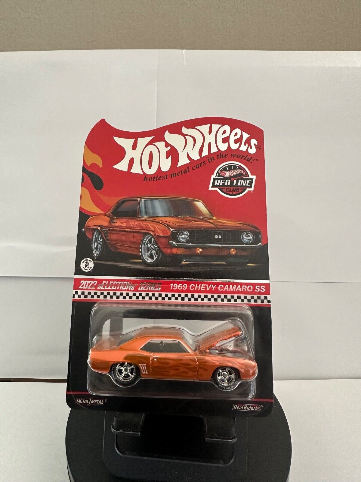 Hot Wheels Red Line Club 2022 sElections Series  1969 Chevy Camaro SS Orange L62