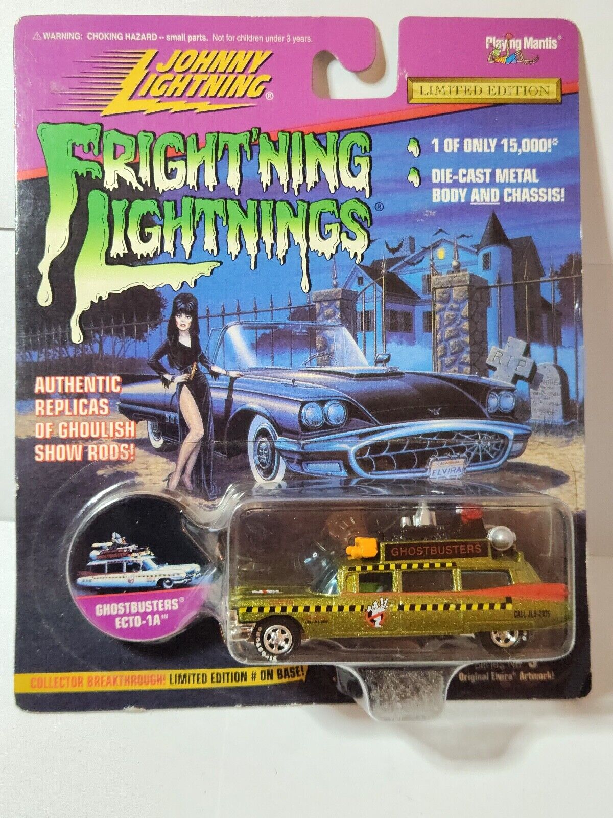 Johnny Lightning Frightning Lightnings GhostBusters Ecto 1A LE Gold K98