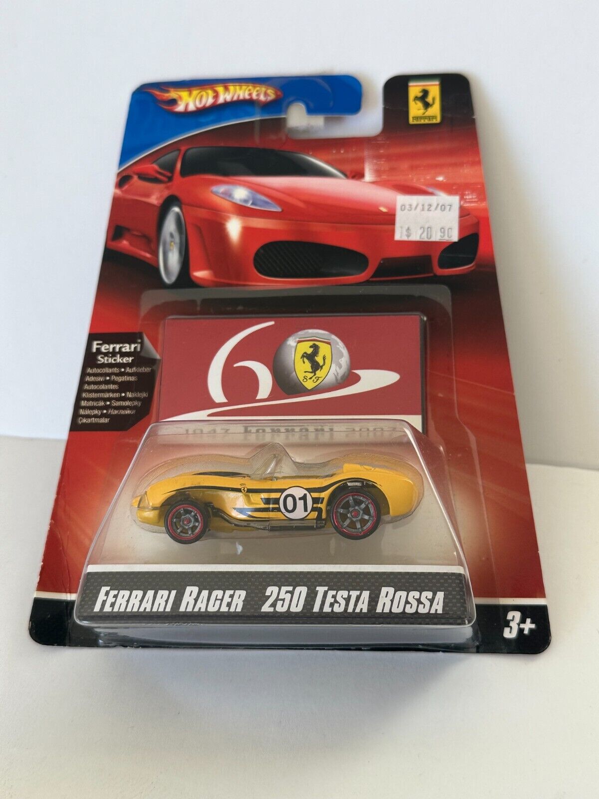 Hot Wheels Ferrari Racer 250 Testa Rossa Yellow V73