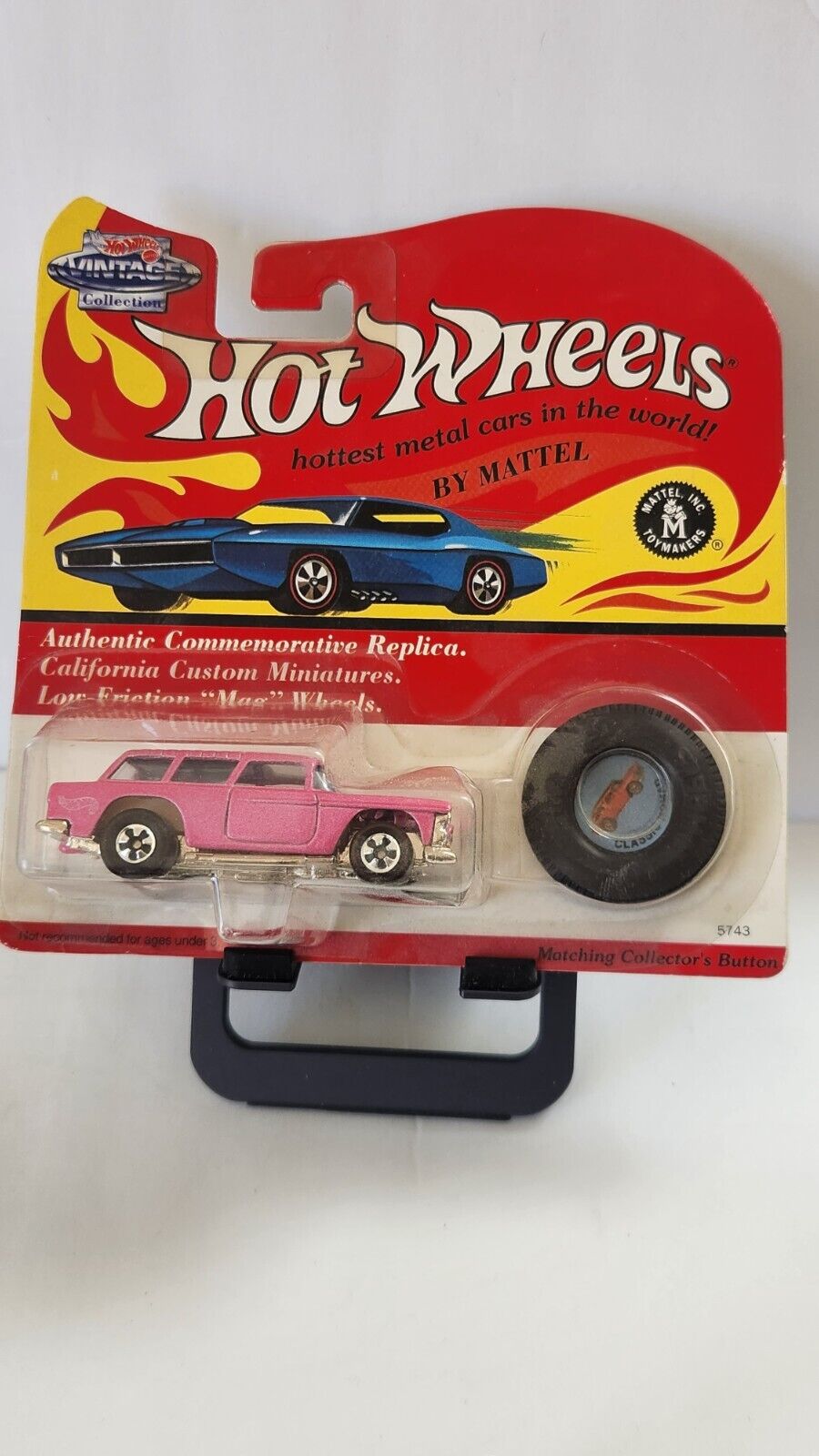 Hot Wheels Vintage Collection Classic Nomad Matching Collector's Button K89