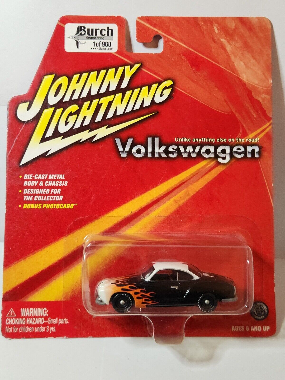 Johnny Lightning Burch Engineering Volkswagen Karmann Ghia 1 of 900 K98