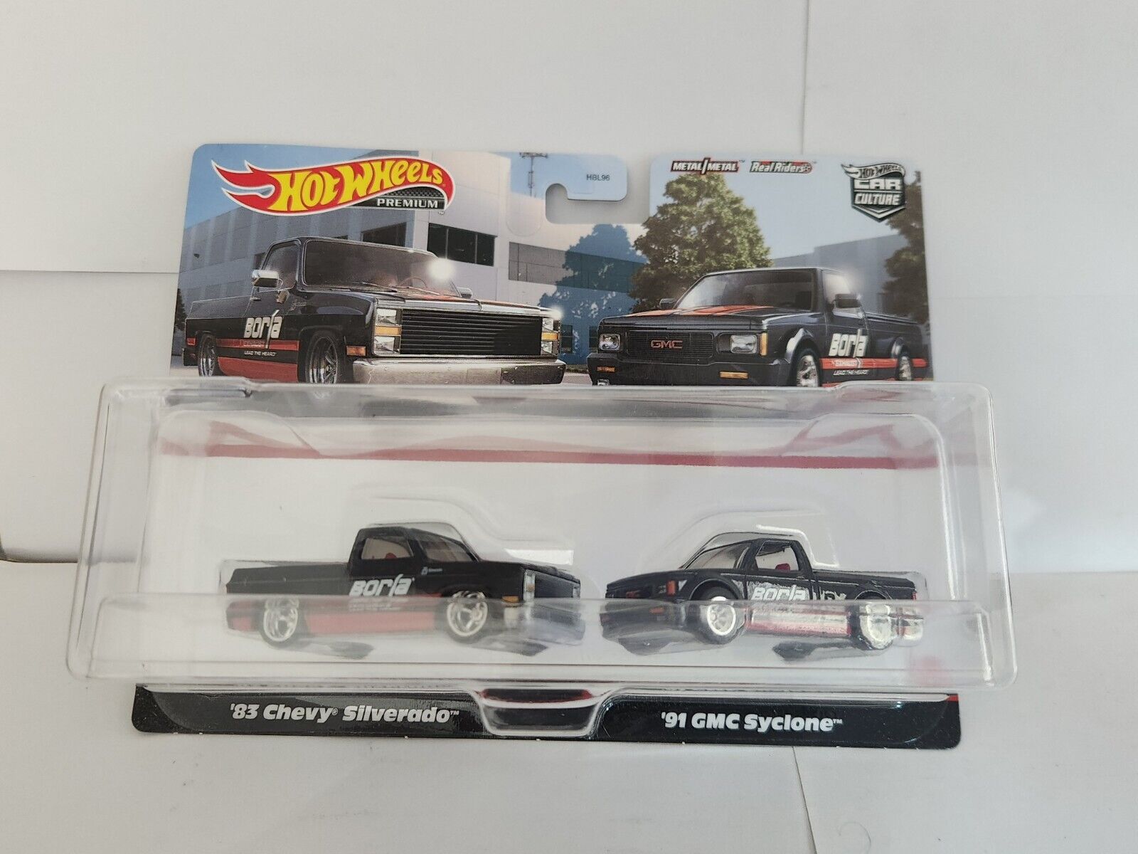 Hot Wheels Premium Car Culture '83 Chevy Silverado '91 GMC Syclone L28