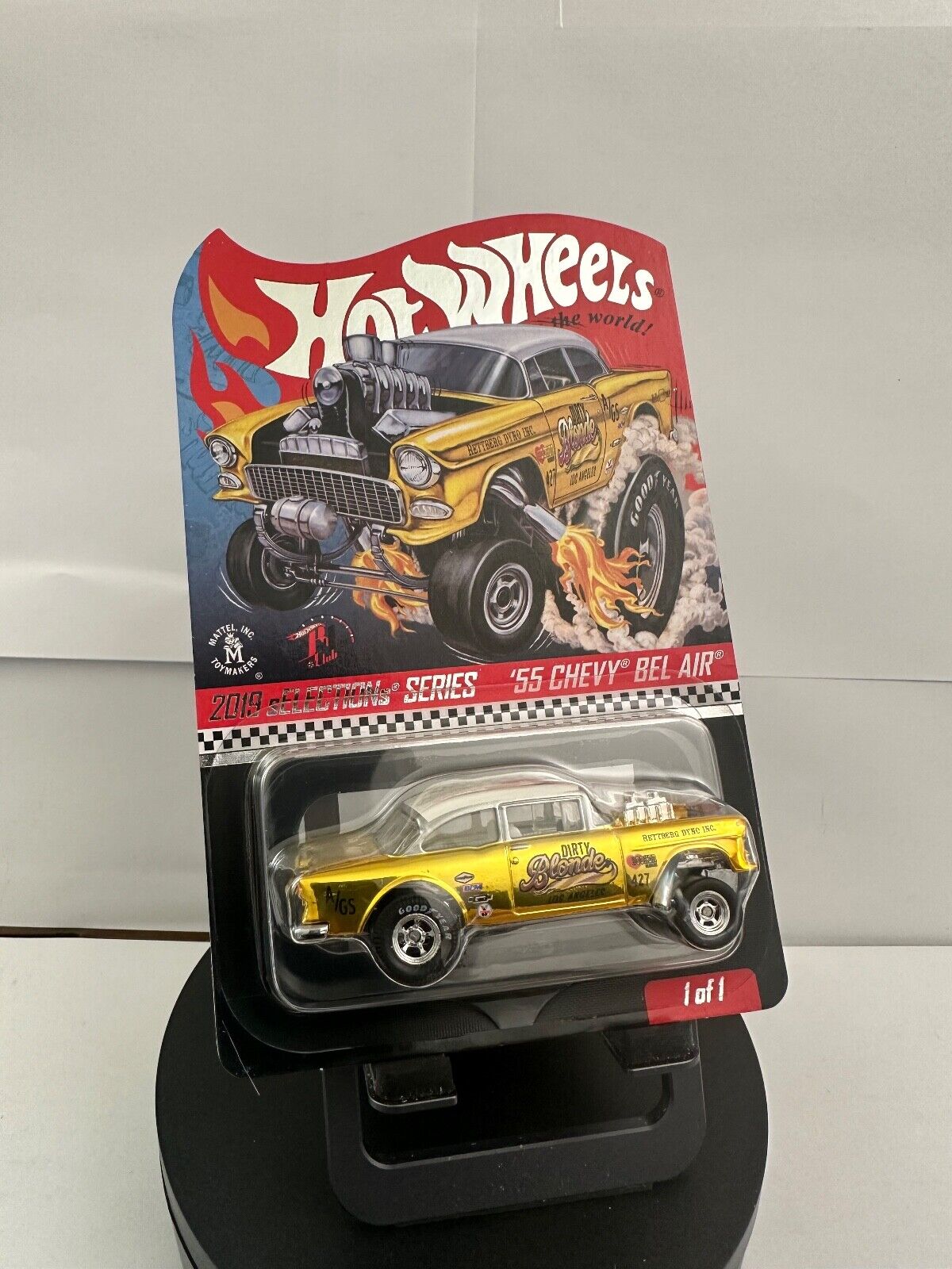 2019 Hot Wheels RLC Selections Series '55 Chevy Bel Air Gasser Dirty Blonde  L61