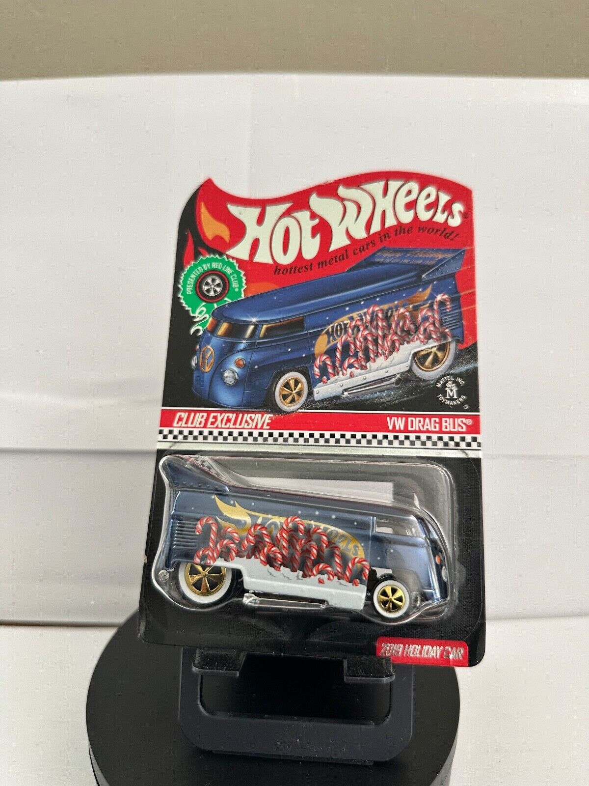 Hot Wheels 2019 RLC Club Exclusive Holiday Volkswagen Drag Bus #1259/10000 L62