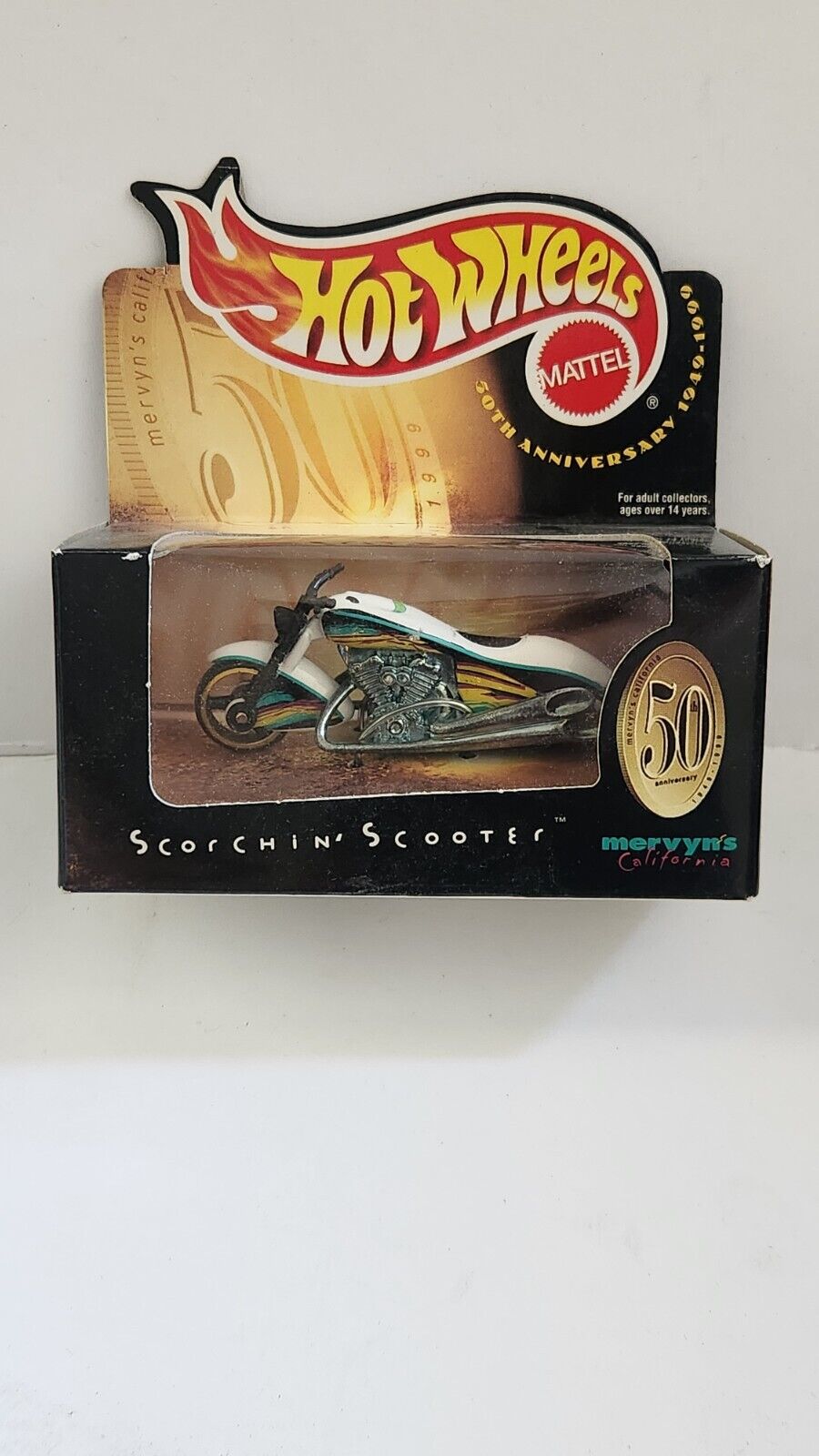 Hot Wheels 50th Anniversary Scorchin' Scooter Mervyn's California K88