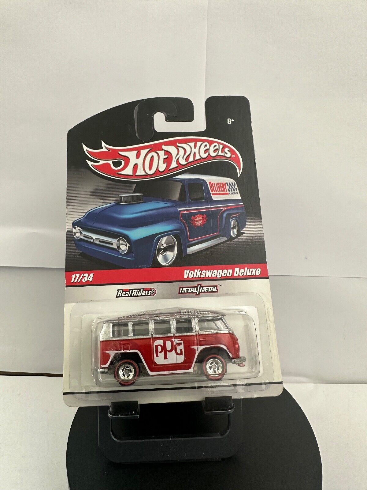 Hot Wheels Slick Rides Volkswagen Deluxe PPG Red #17/34 Real Riders  L61