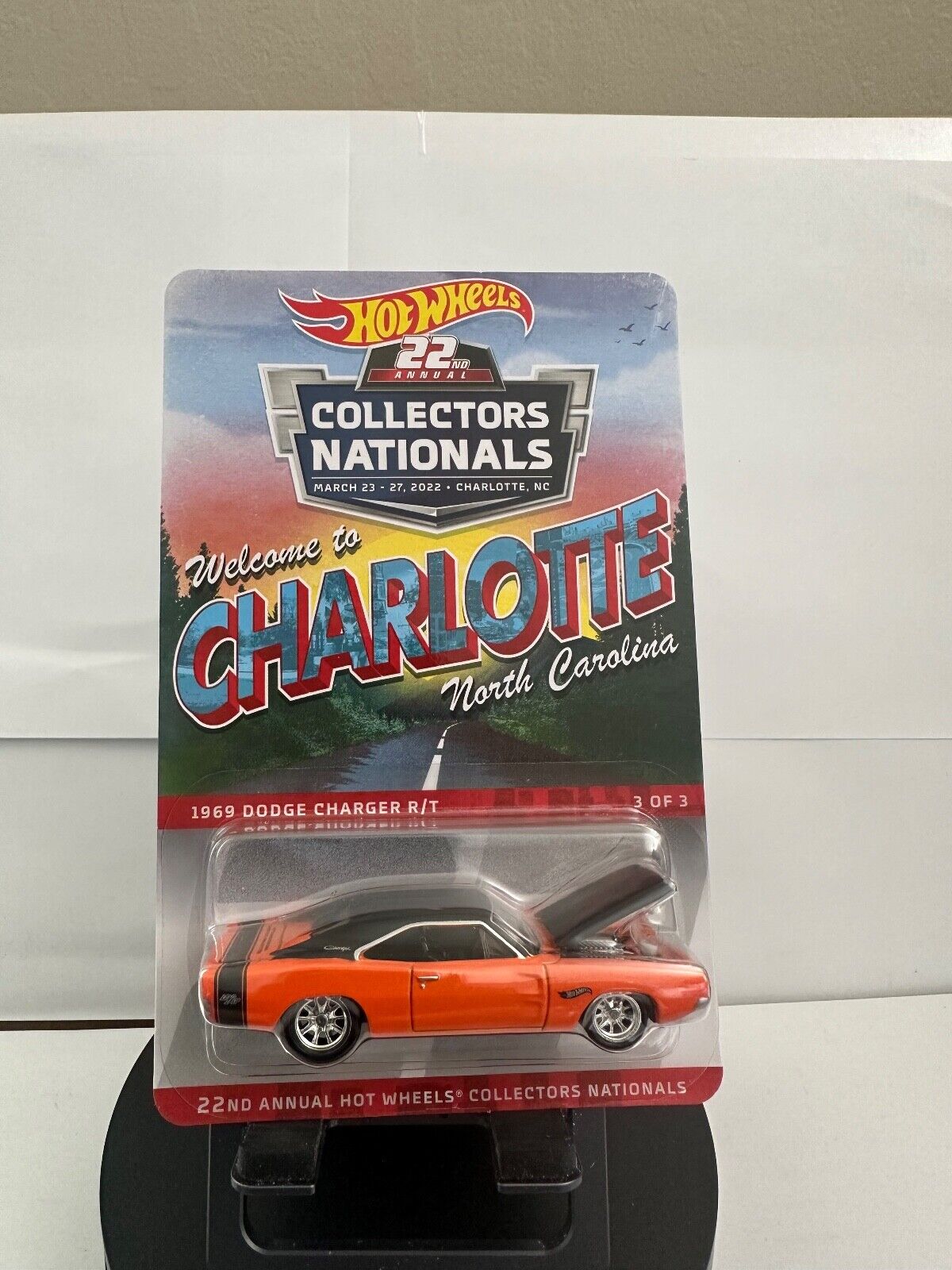 2022 Hot Wheels 22nd Annual Collectors Nationals Charlotte '69 Dodge Charger L62