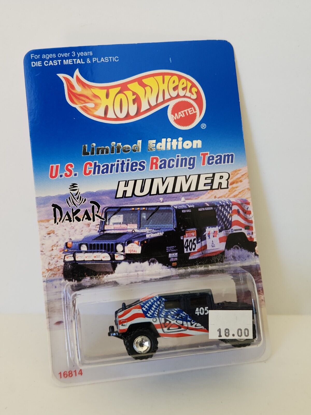 Hot Wheels Limited Edition US Charities Racing Team Hummer DAKAR K46