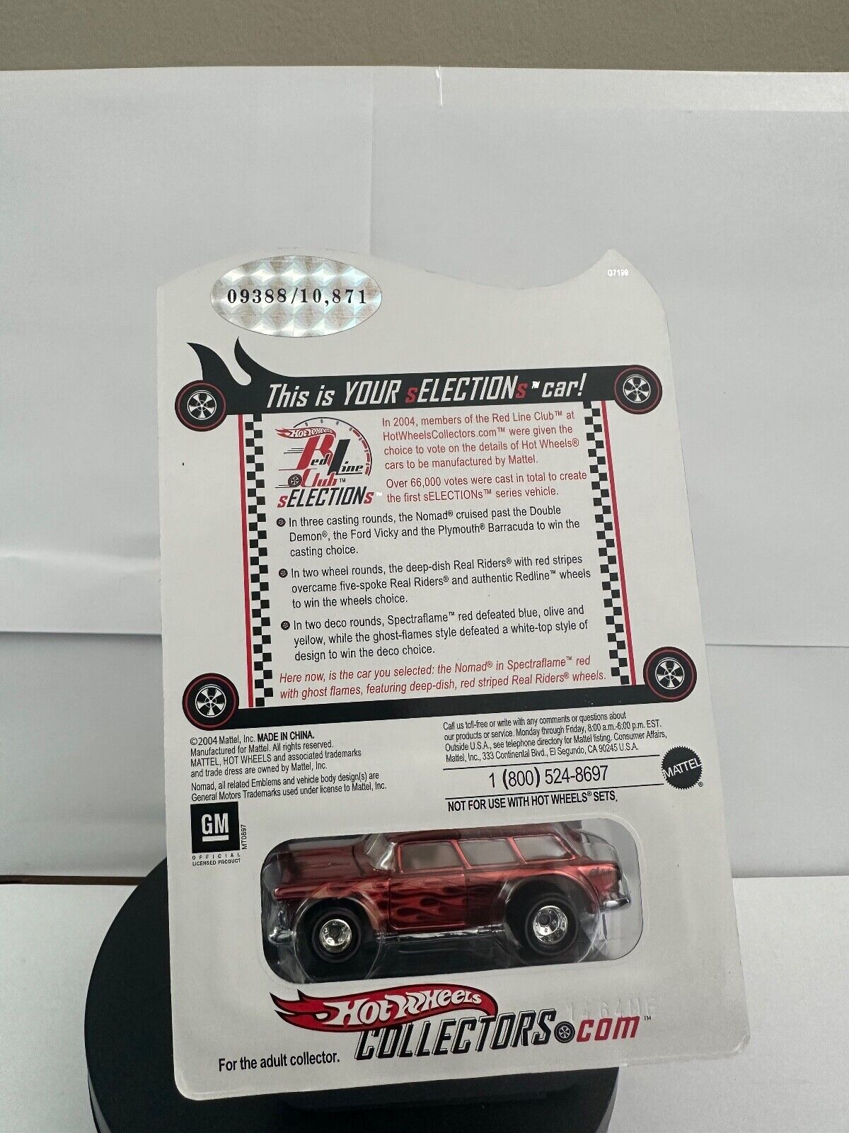 Hot Wheels 2004 Red Line Club sELECTIONs Series Chevy Nomad 09388/10,871 L61