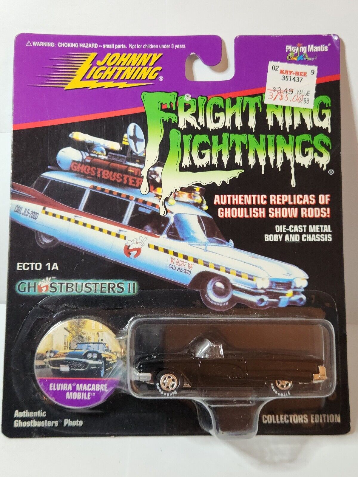 Johnny Lightning Fright'ning Lightnings Elvira Macabre Mobile Black K98