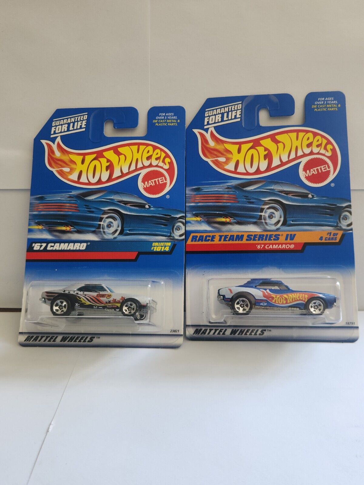 Hot Wheels Lot 2x '67 Camaro #1014 / '67 Camaro Race Team Series IV L64